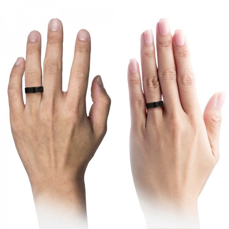 Aqua Teal 8mm Wedding Ring for Women