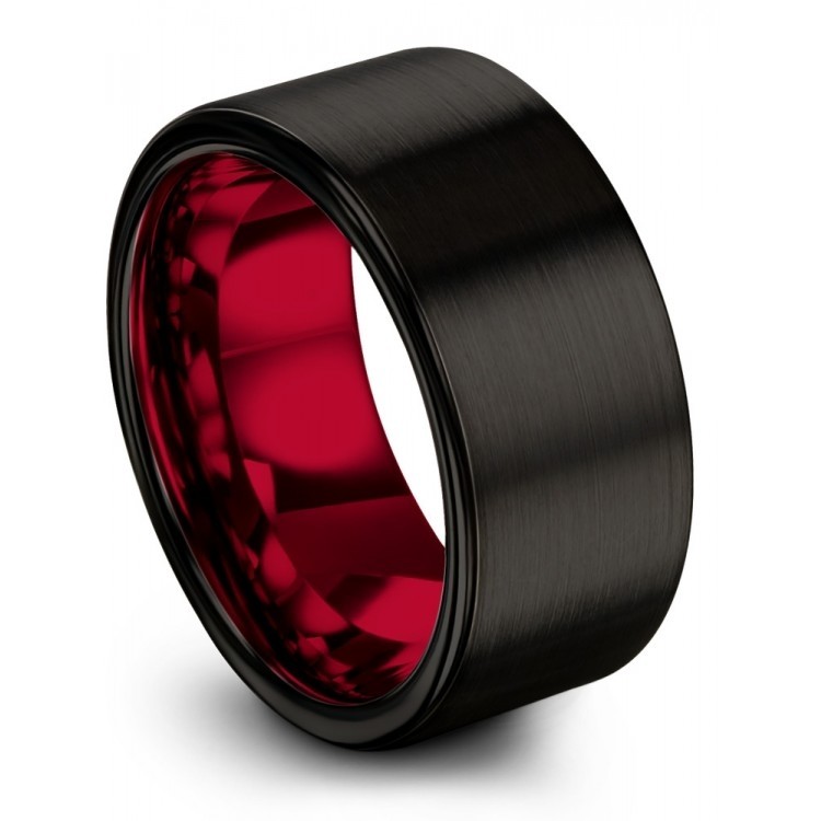 Dark Knight Crimson Allure 10mm Wedding Ring
