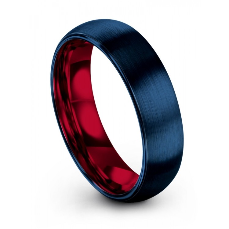 Empire Blue Crimson Allure 6mm Wedding Ring
