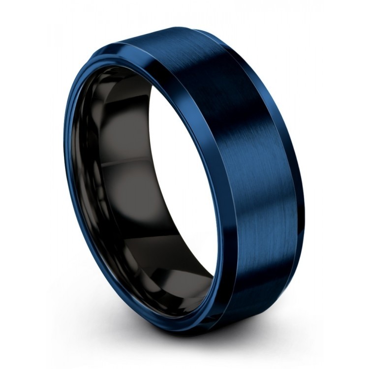 Empire Blue Dark Knight 8mm Latest Wedding Ring